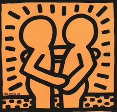 Rare original Keith Haring Record Art (Keith Haring David Bowie)