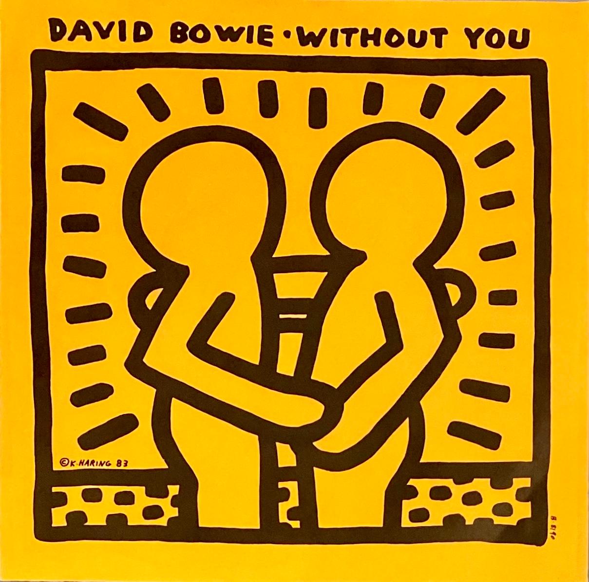 David BOWIE "Without You" A Highly Sought After Vinyl Art Cover featuring Artwork by Keith Haring

Year: 1983

Medium: Off-Set Lithograph

Dimensions: 7 x 7 inches

Cover: Some very minimal shelf wear; otherwise a fine impression in very good