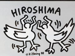Rare Original Keith Haring Vinyl Record Art (Keith Haring Hiroshima)