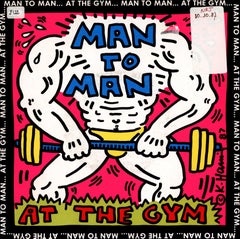 Rare Original Keith Haring Vinyl Record Art (vintage Keith Haring)