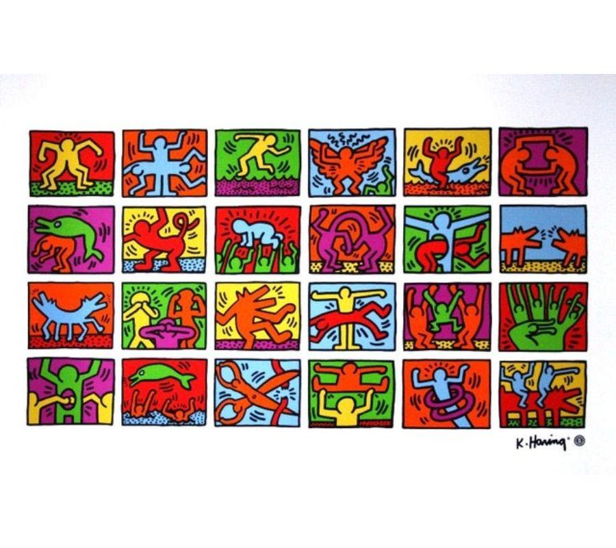 What do the Keith Haring figures mean?