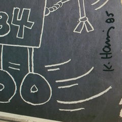'Robot in Transit', Hand Signed by Haring, Subway Drawings, New York, Pop Art