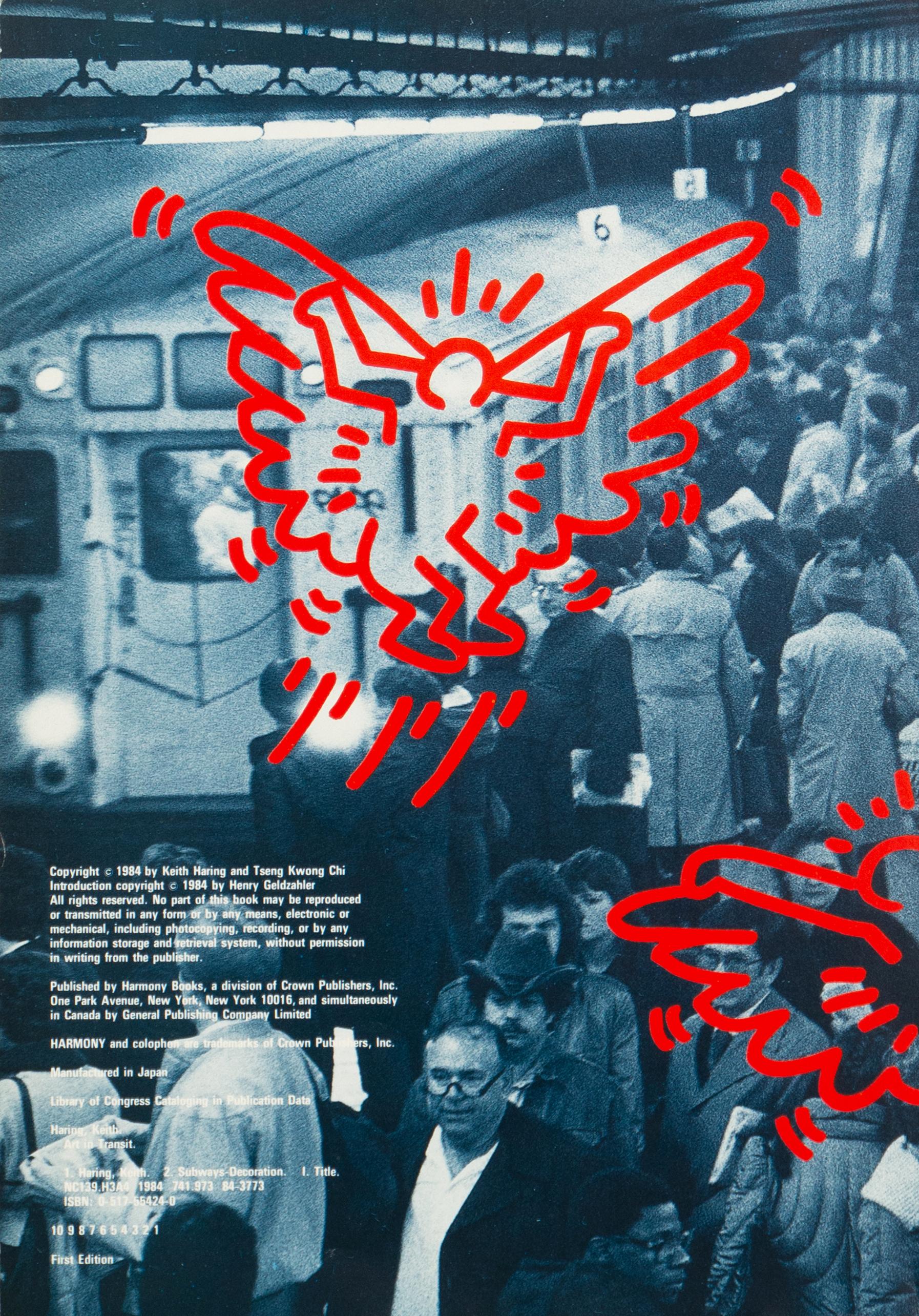 'Robot in Transit', Hand Signed by Haring, Subway Drawings, New York, Pop Art For Sale 4