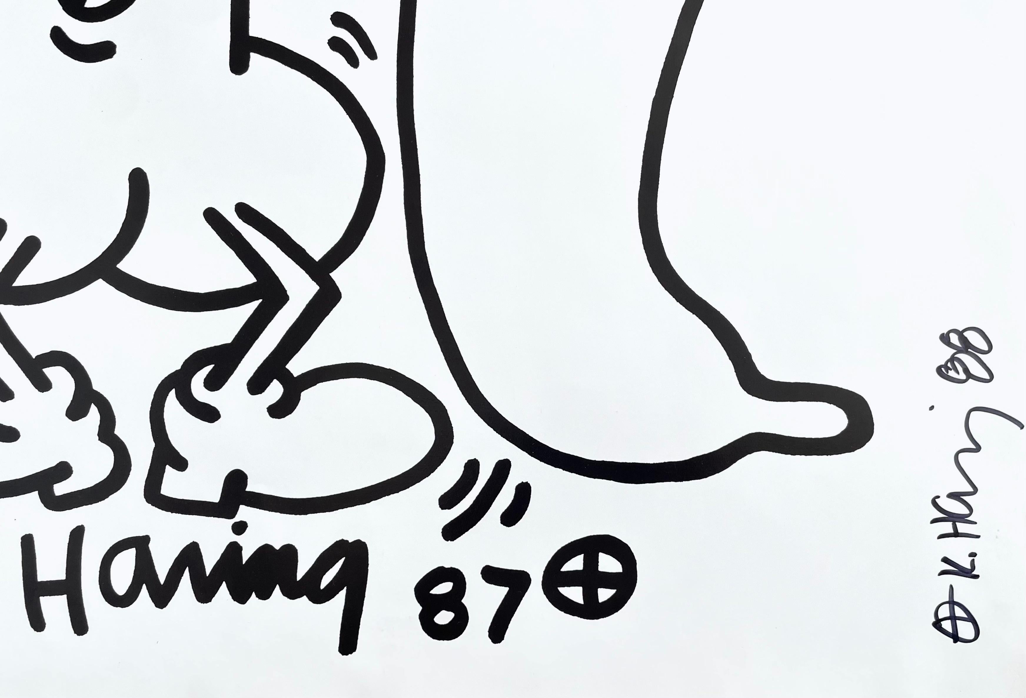Safe Sex! (Döring & Osten 60), Hand Signed, Keith Haring For Sale 1