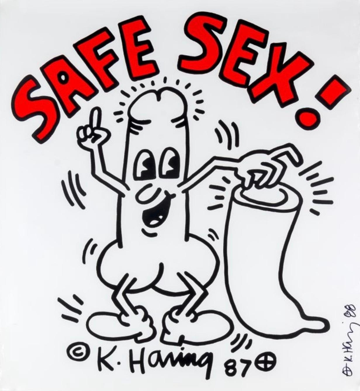 Sexualité sans risque ! (Gundel 60), Keith Haring