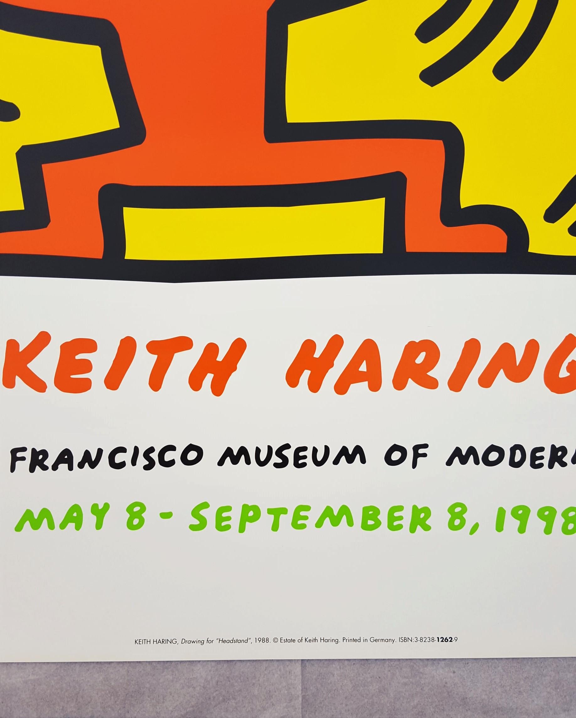 An original offset-lithograph, exhibition poster on smooth wove paper after American artist Keith Haring (1958-1990) titled 