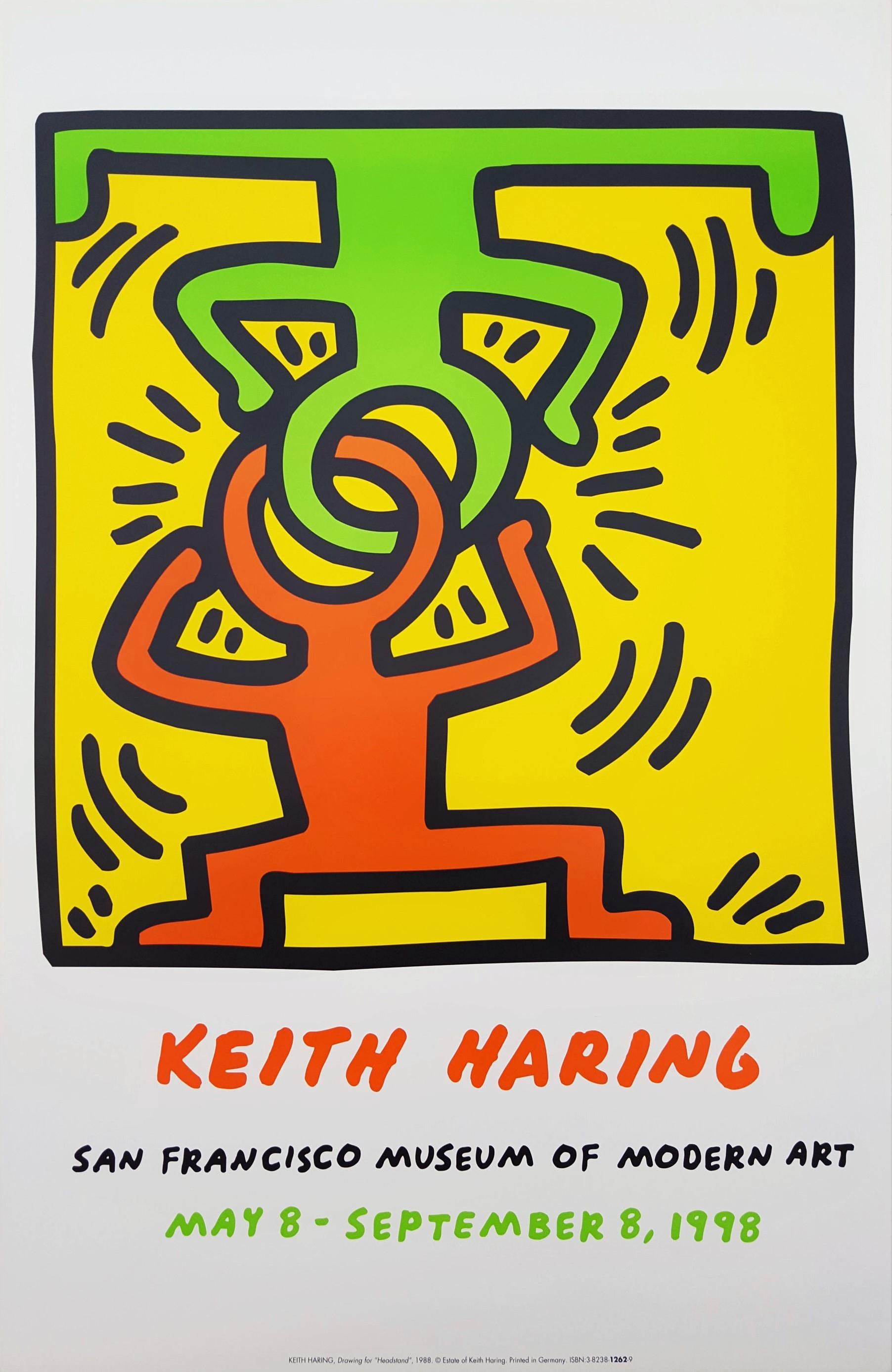 Keith Haring Figurative Print - SFMOMA (Headstand)