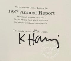 Signed Keith Haring catalog 1987 (Keith Haring Martin Lawrence)