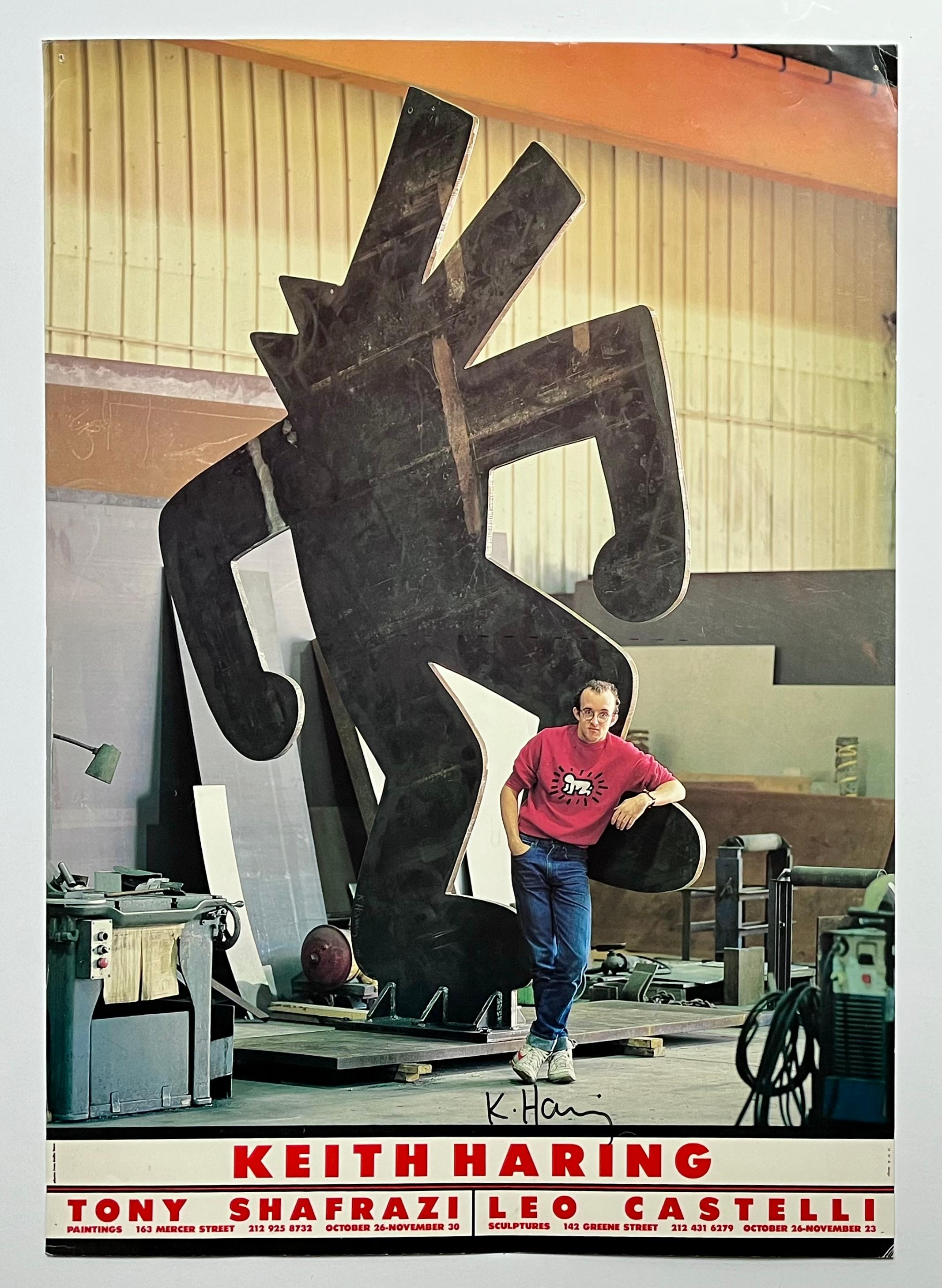 Signiertes Keith Haring-Ausstellungsplakat 1985 (signiertes Keith Haring-Plakat 1985) im Angebot 1