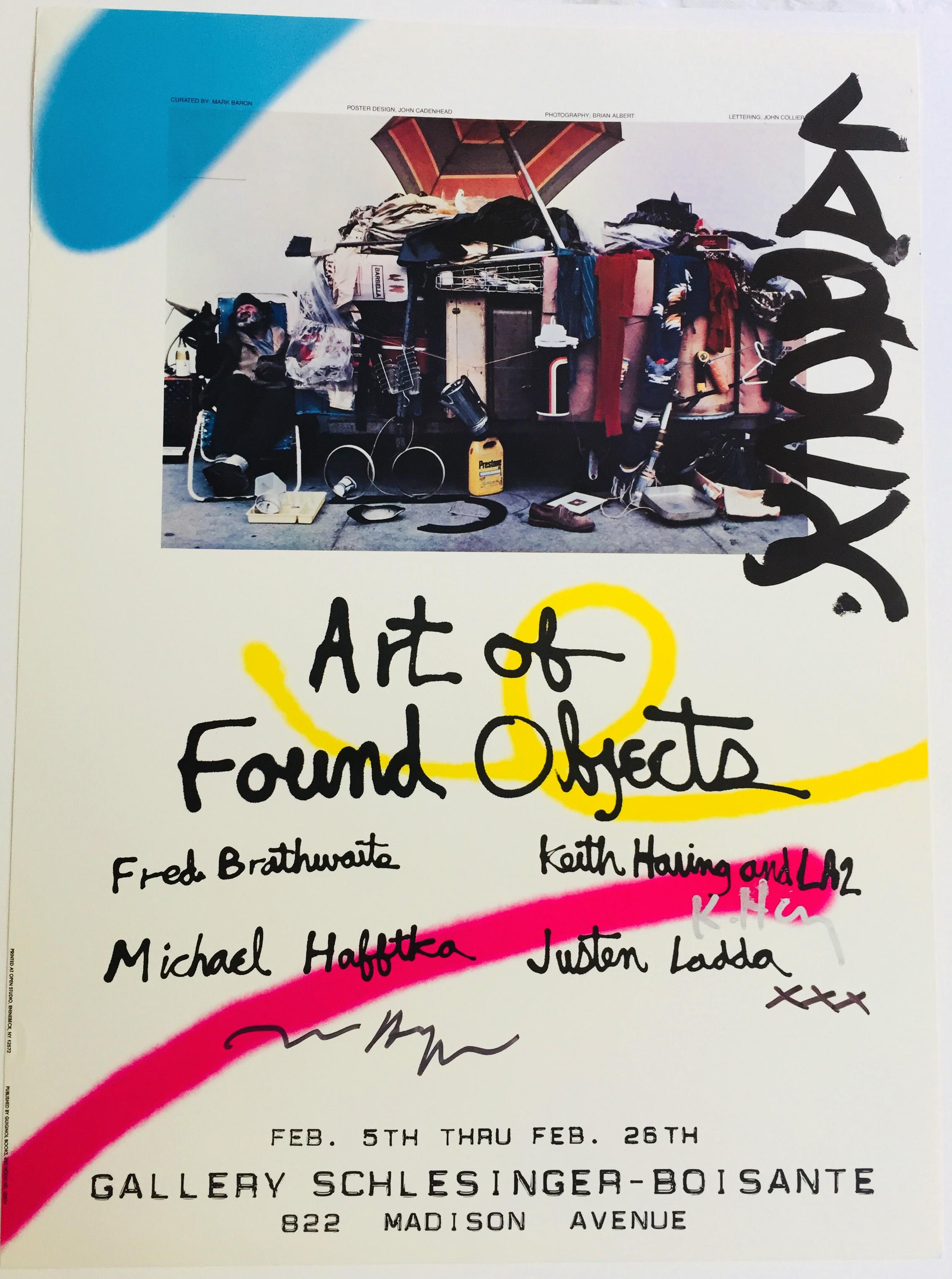 Signiertes Ausstellungsplakat von Keith Haring, LA2  3