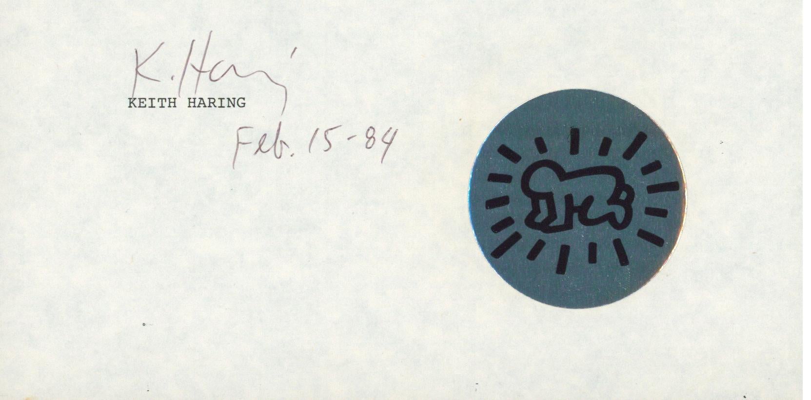 Signed Keith Haring letter 1984 (Keith Haring Tony Shafrazi Gallery 1984) For Sale 1
