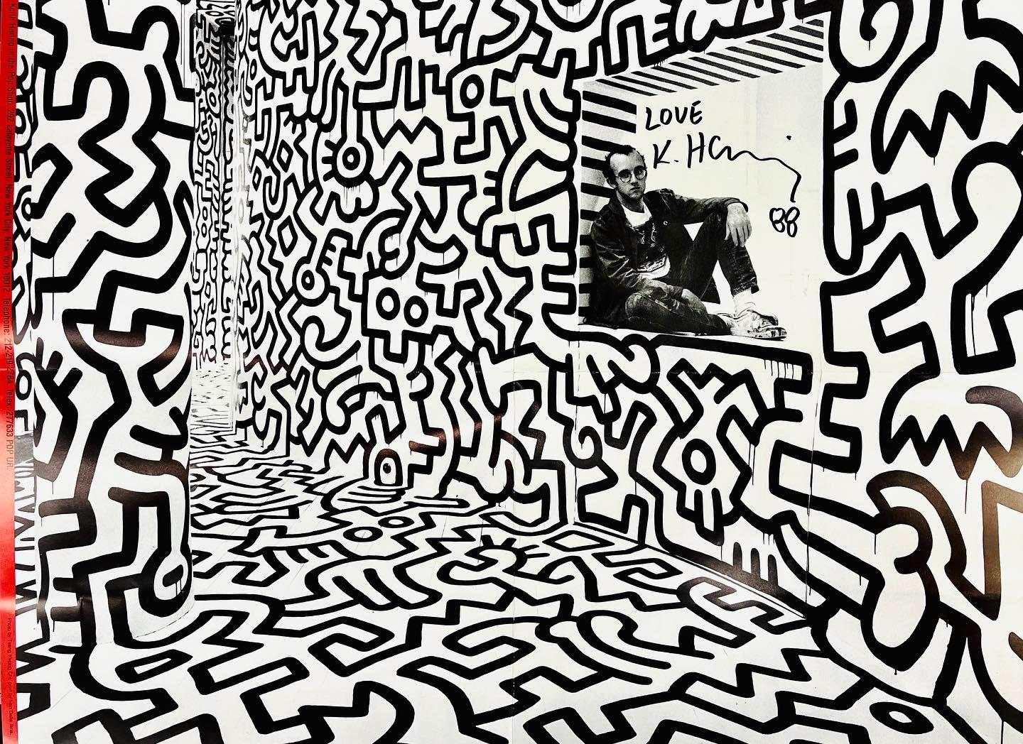 Affiche Pop Shop signée Keith Haring (vintage Keith Haring) en vente 1
