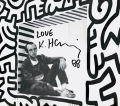 Póster firmado Keith Haring Pop Shop (vintage Keith Haring)