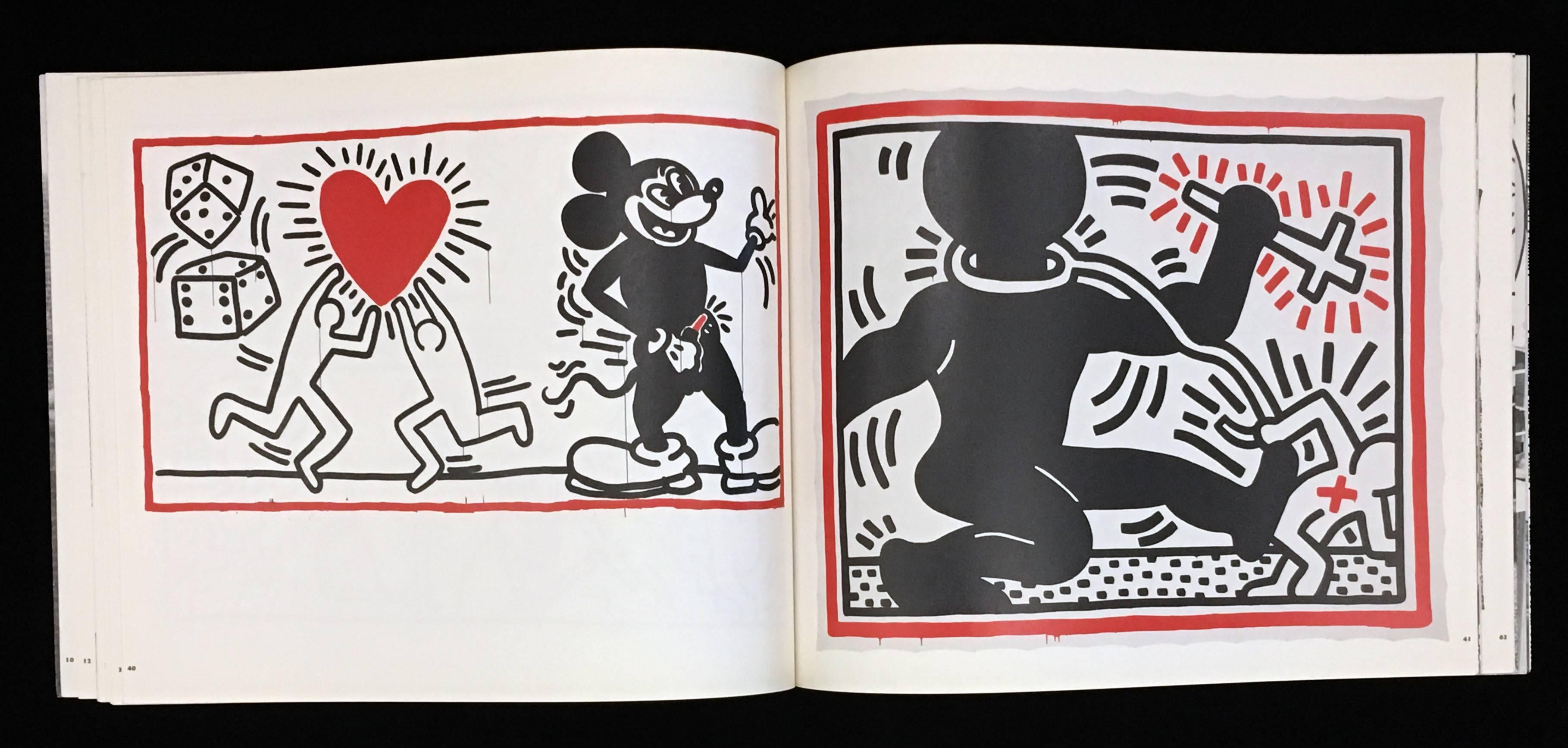 Keith Haring Stedelijk Museum drawing & catalogue (signed Keith Haring drawing)  For Sale 8
