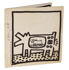 Signiertes Lithographie-Farbbuch von Keith Haring
