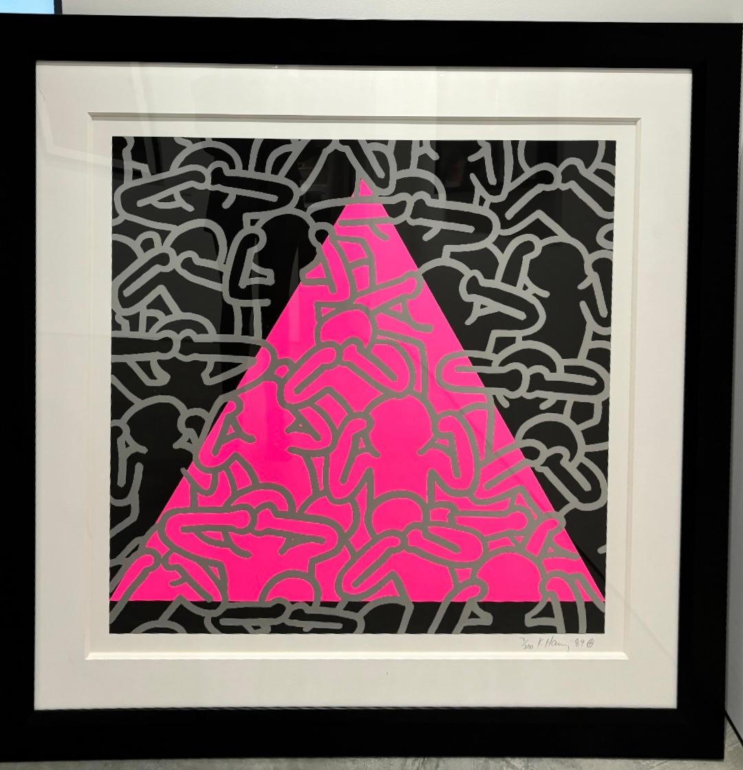 Il silenzio è uguale alla morte (Littmann 152) - Print di Keith Haring