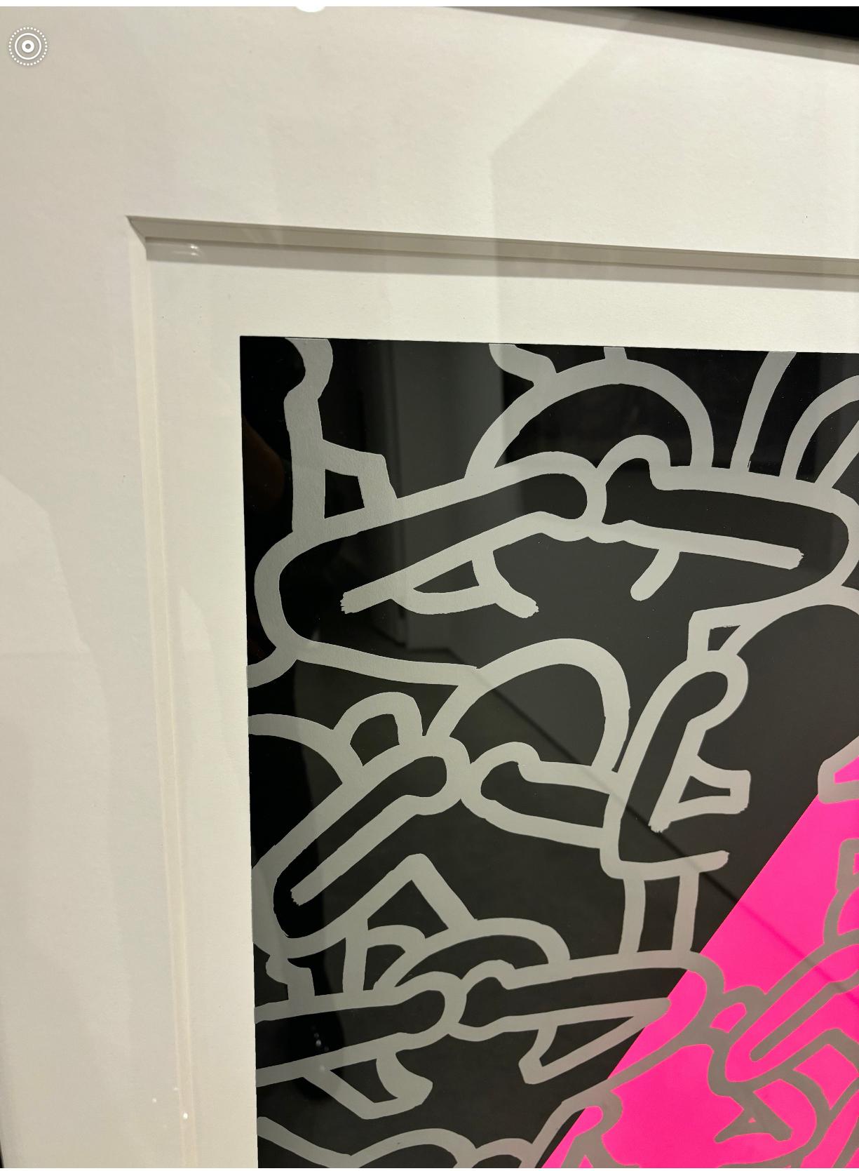 Il silenzio è uguale alla morte (Littmann 152) - Print Pop Art di Keith Haring