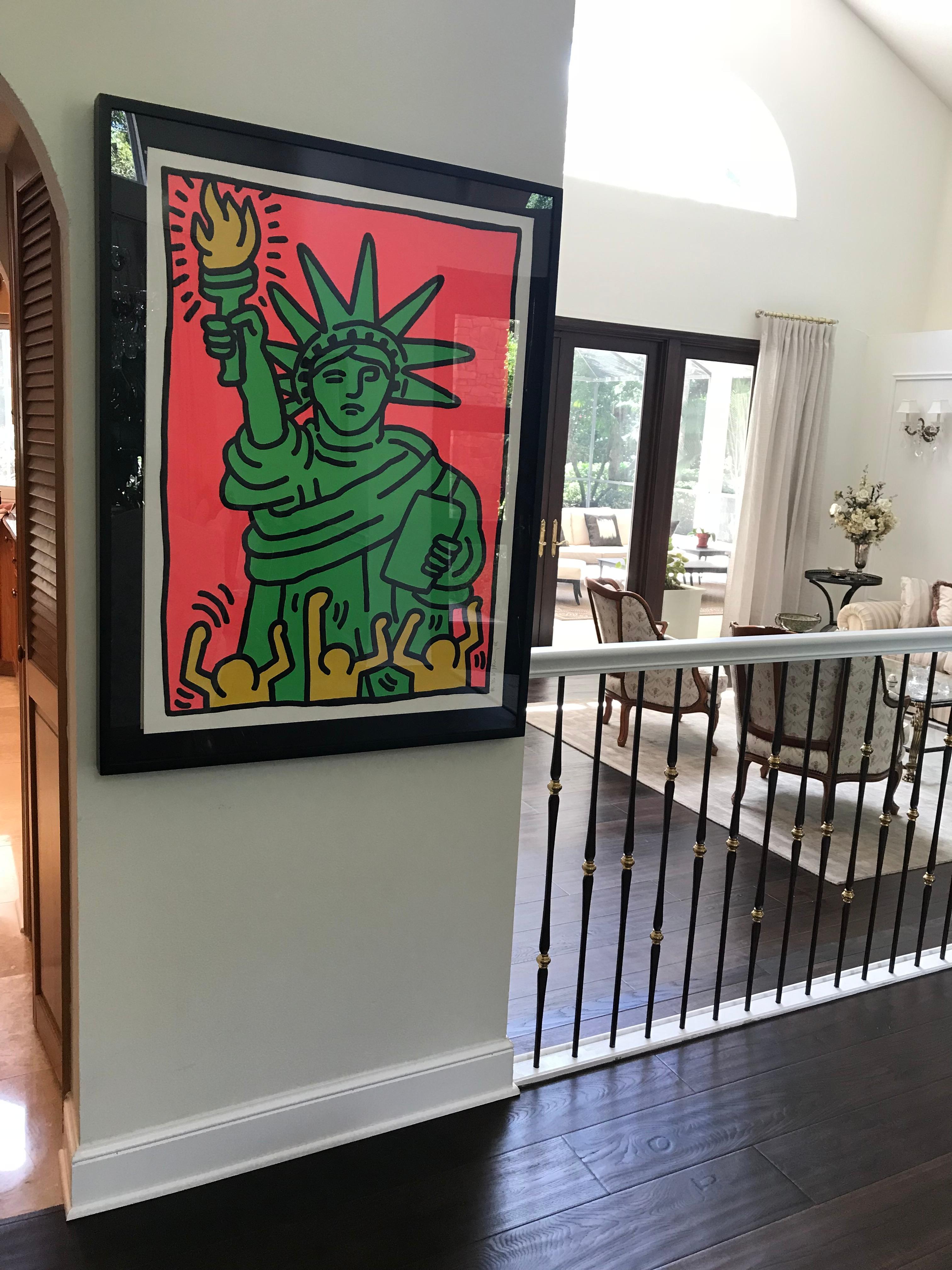 keith haring statue of liberty