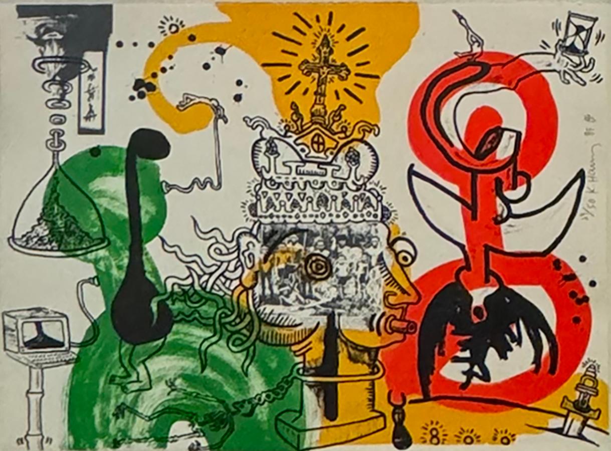 Keith Haring Abstract Print - The King