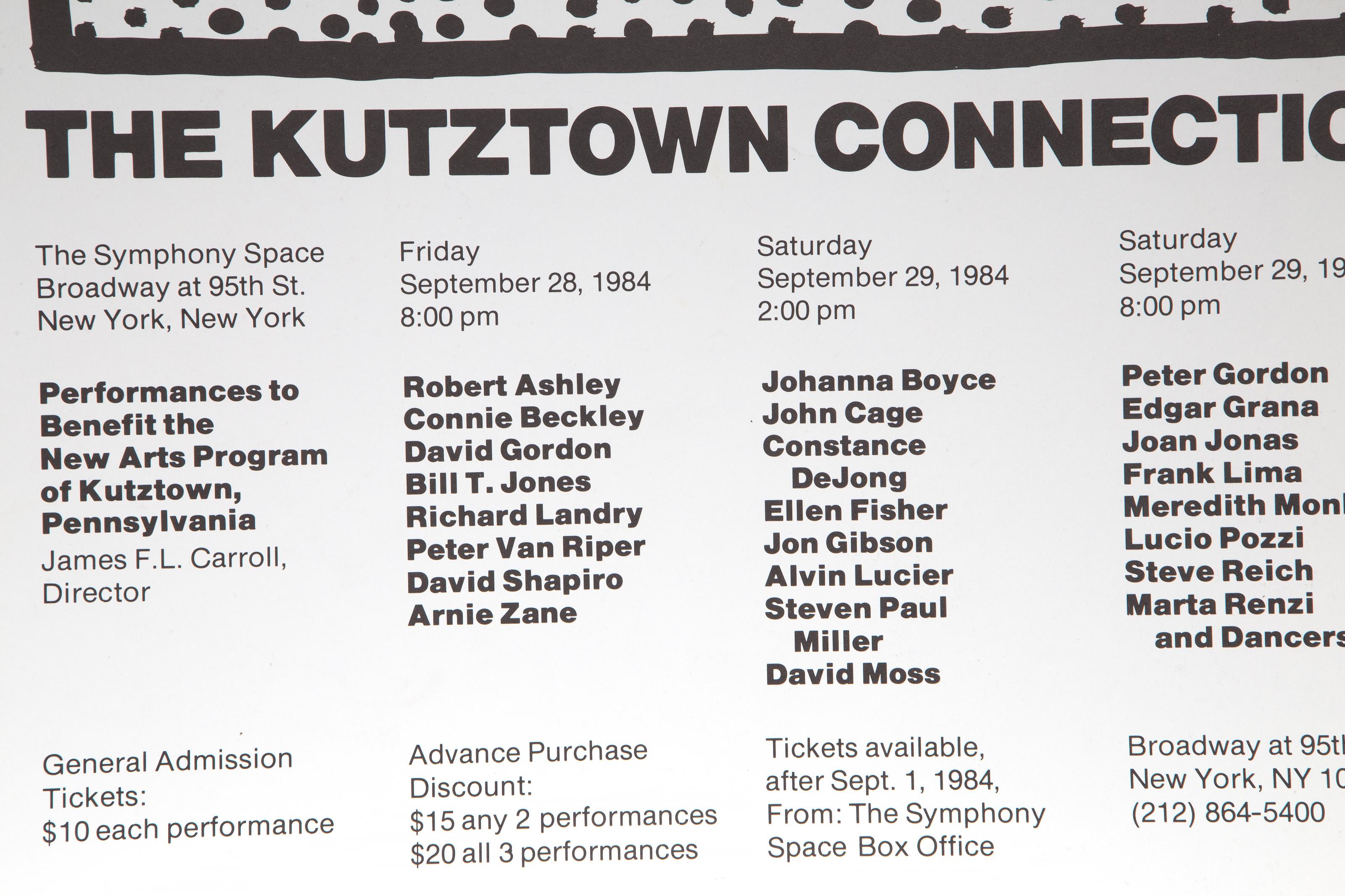 The Kutztown Connection 1984, affiche d'exposition de Keith Haring en vente 2