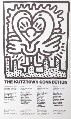 Vintage The Kutztown Connection 1984, Exhibition Poster by Keith Haring