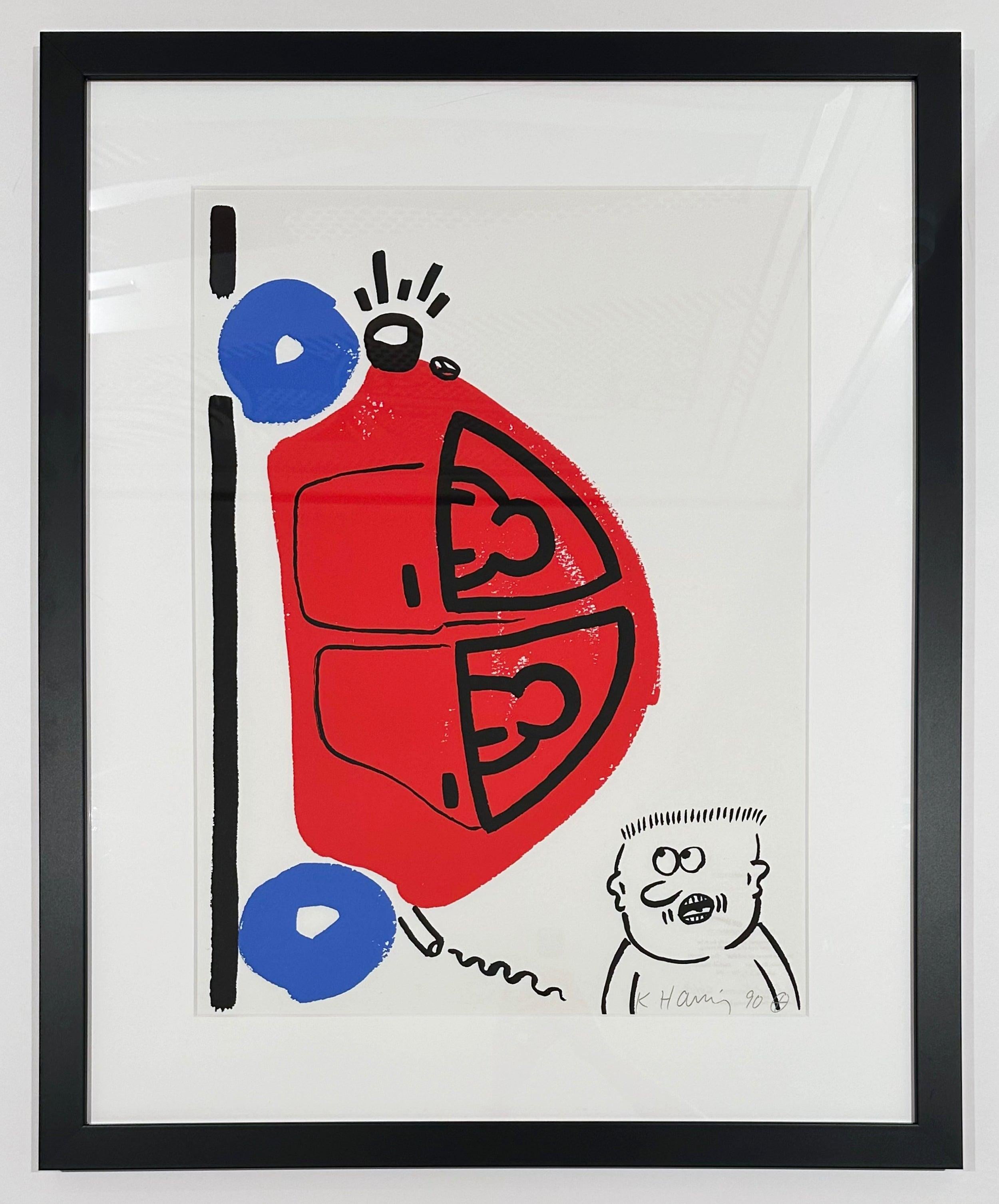 The Story of Red and Blue: Plate 16 - Print by Keith Haring