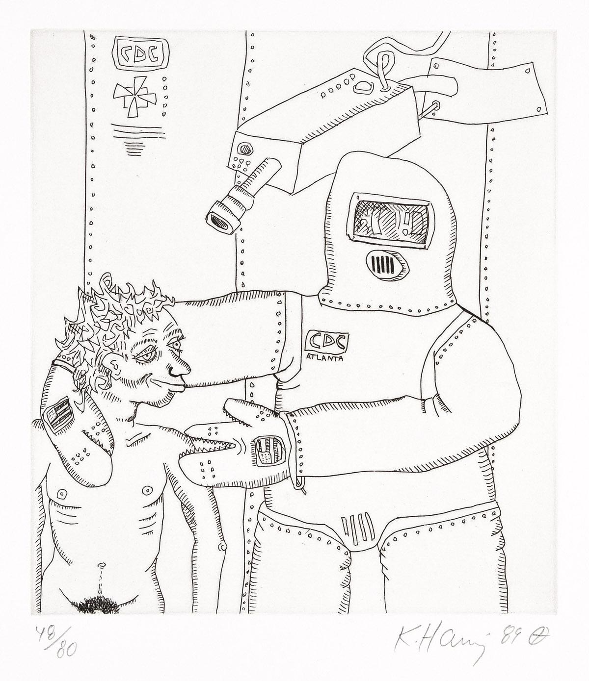 Keith Haring Figurative Print - The Valley