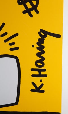 Affiche sérigraphiée de Keith Haring 1990