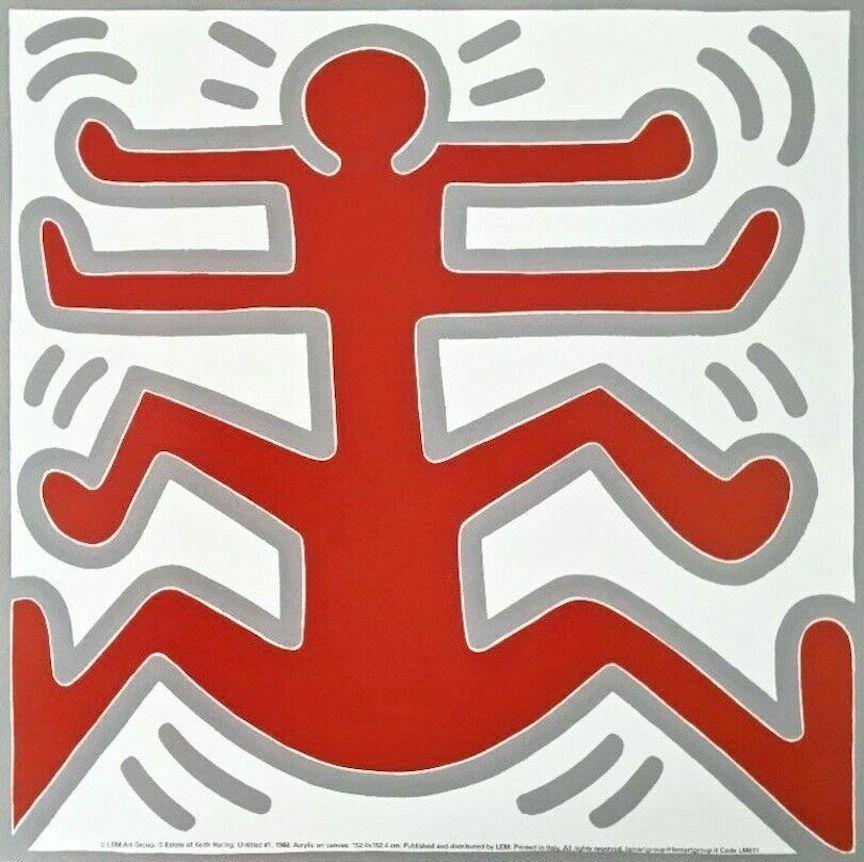 Keith Haring Figurative Print - Haring, Untitled #1 (Growing Series, 1988)