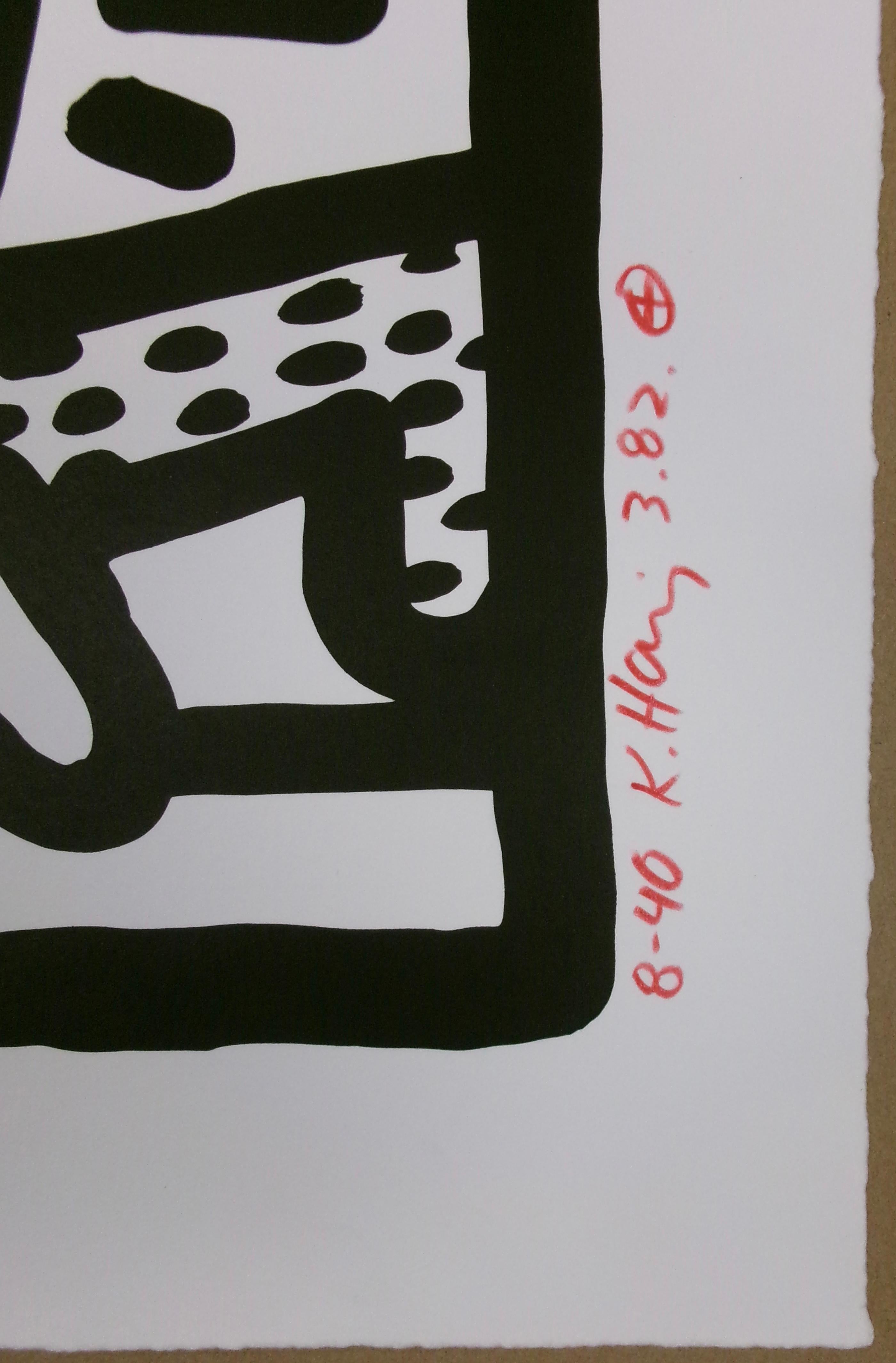 keith haring untitled etching 3 for sale