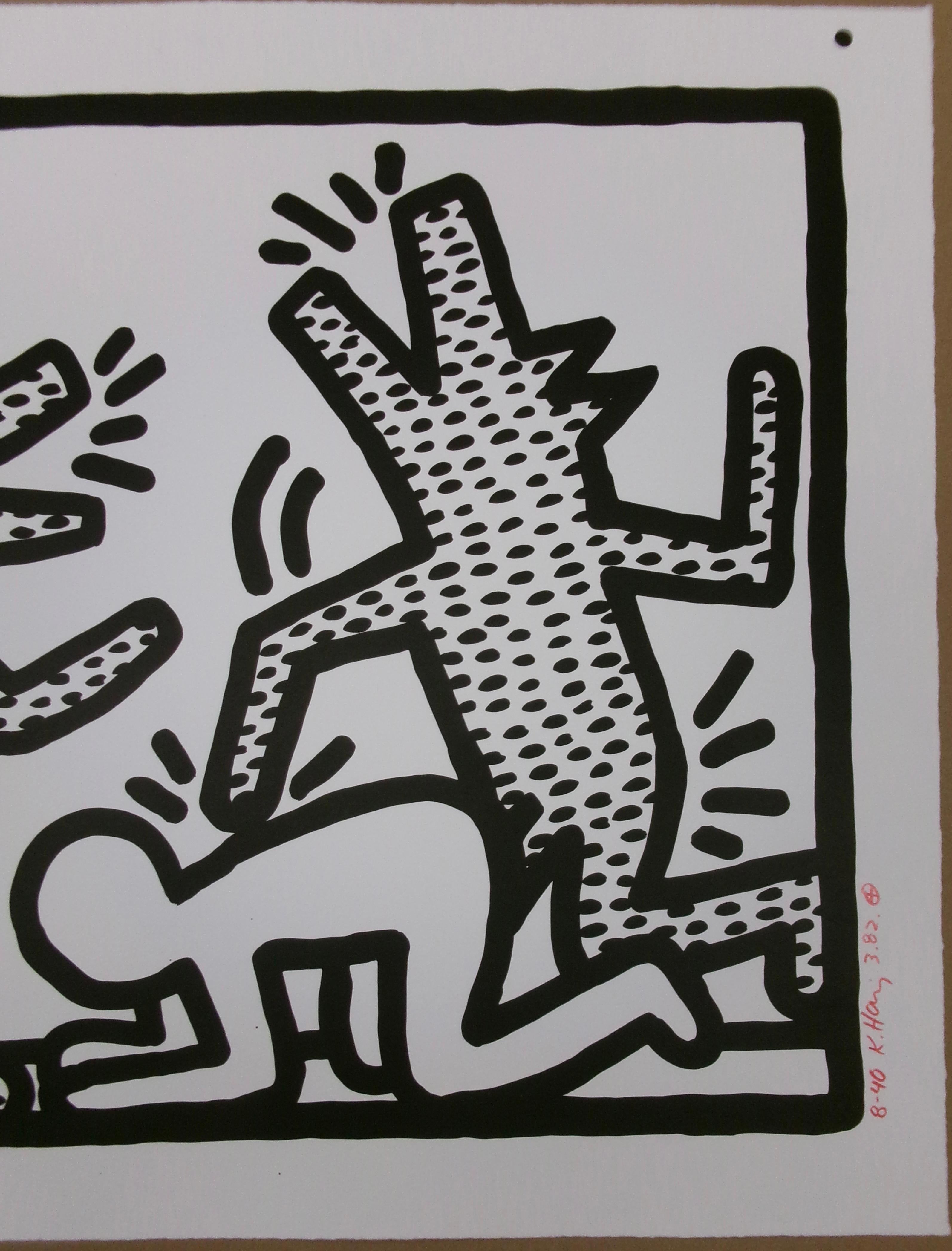 keith haring bellender hund