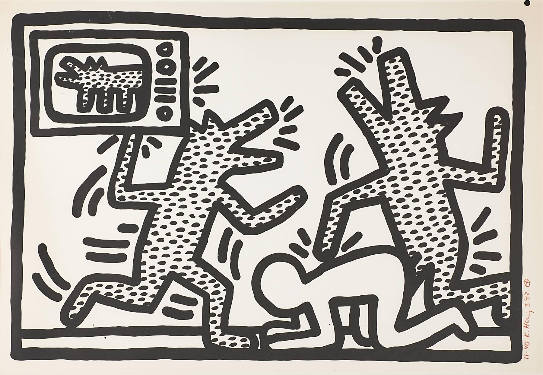 Keith Haring Animal Print – Unbetitelt (3)