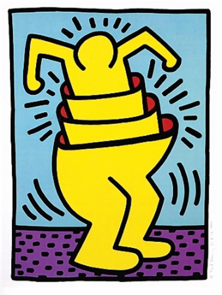 Untitled, (Cup Man) - Print by Keith Haring