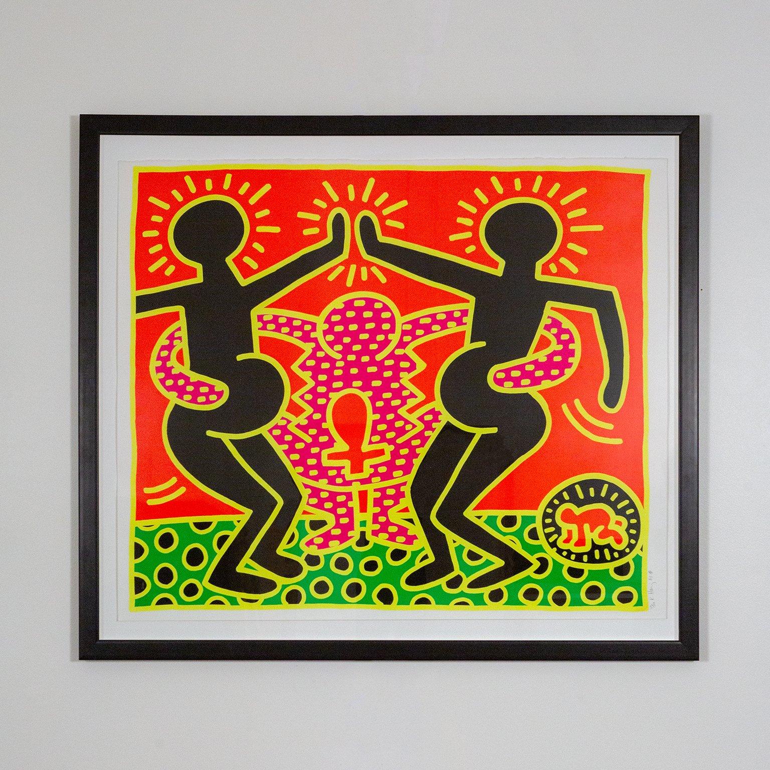 Keith Haring Lithograph, Haring Art Keith HARING FERTILITY Certificate