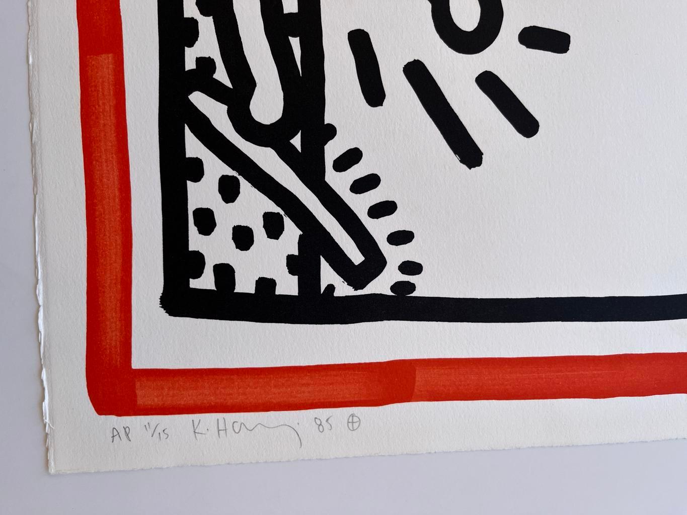 Sans titre (Free South Africa n° 3) - Pop Art Print par Keith Haring