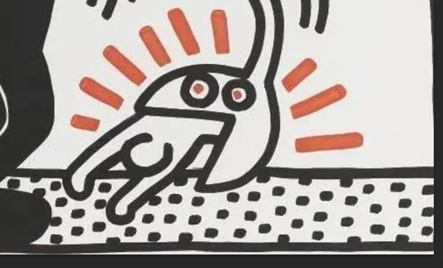 Sans titre (Free South Africa), une plaque - Art urbain Print par Keith Haring