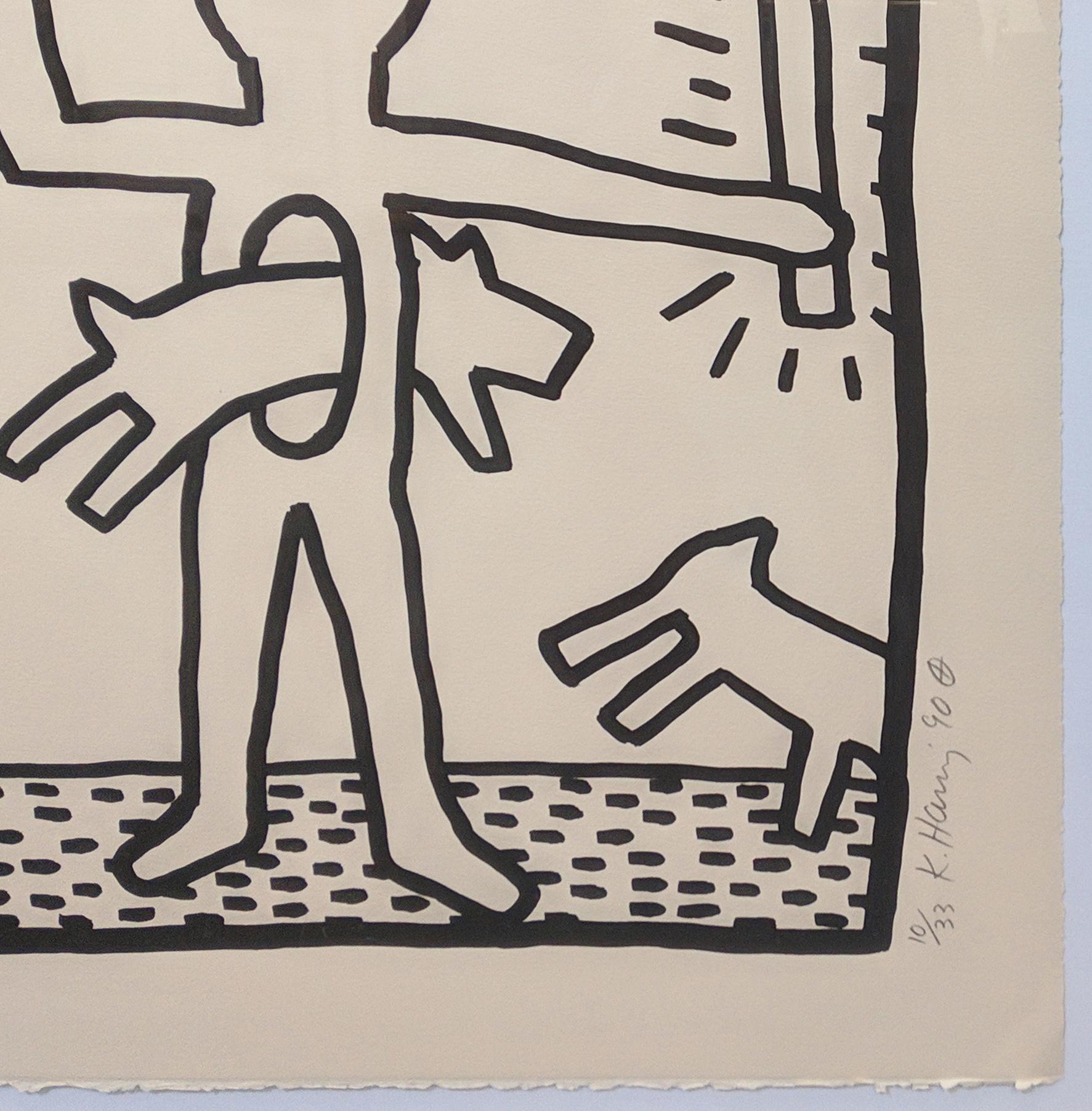 UNTITLED (FROM BLUEPRINT DRAWINGS) - Print by Keith Haring
