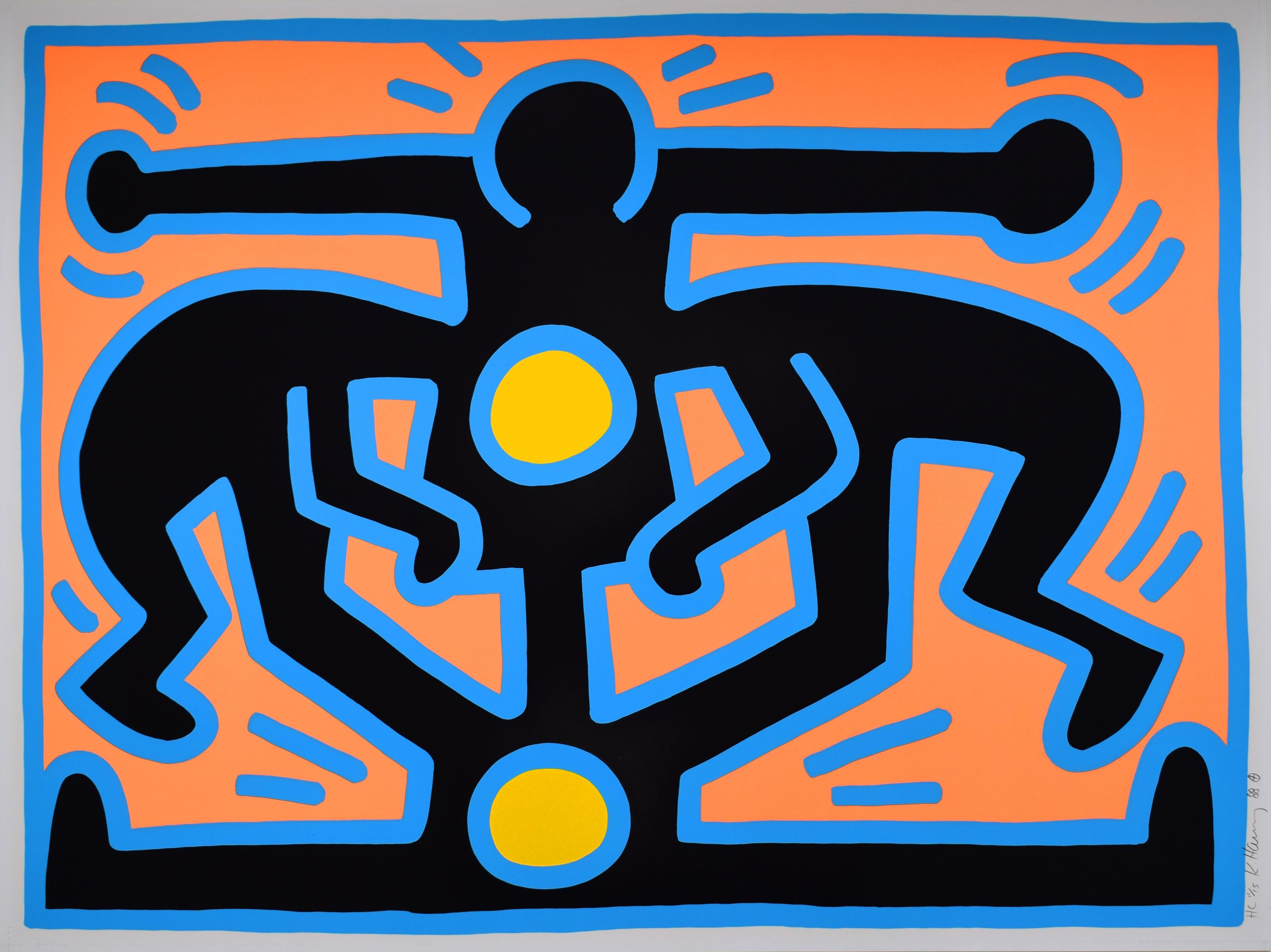 Keith Haring Figurative Print - Untitled, from: Growing - Pop Art American Vibrant Street Art
