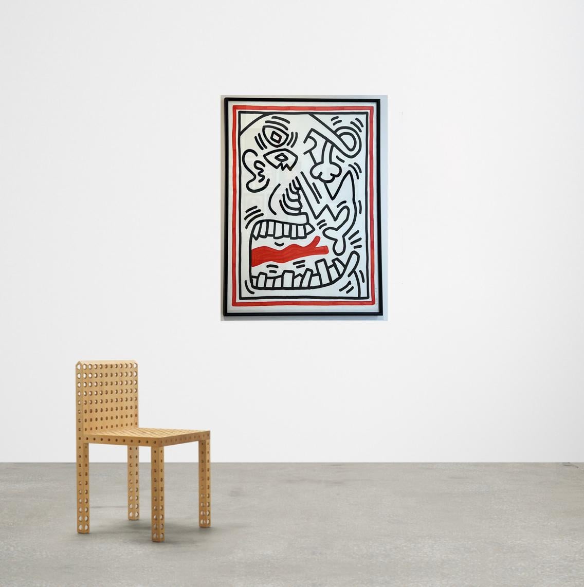 Sans titre, extrait de Trois lithographies (Langue rouge) 1