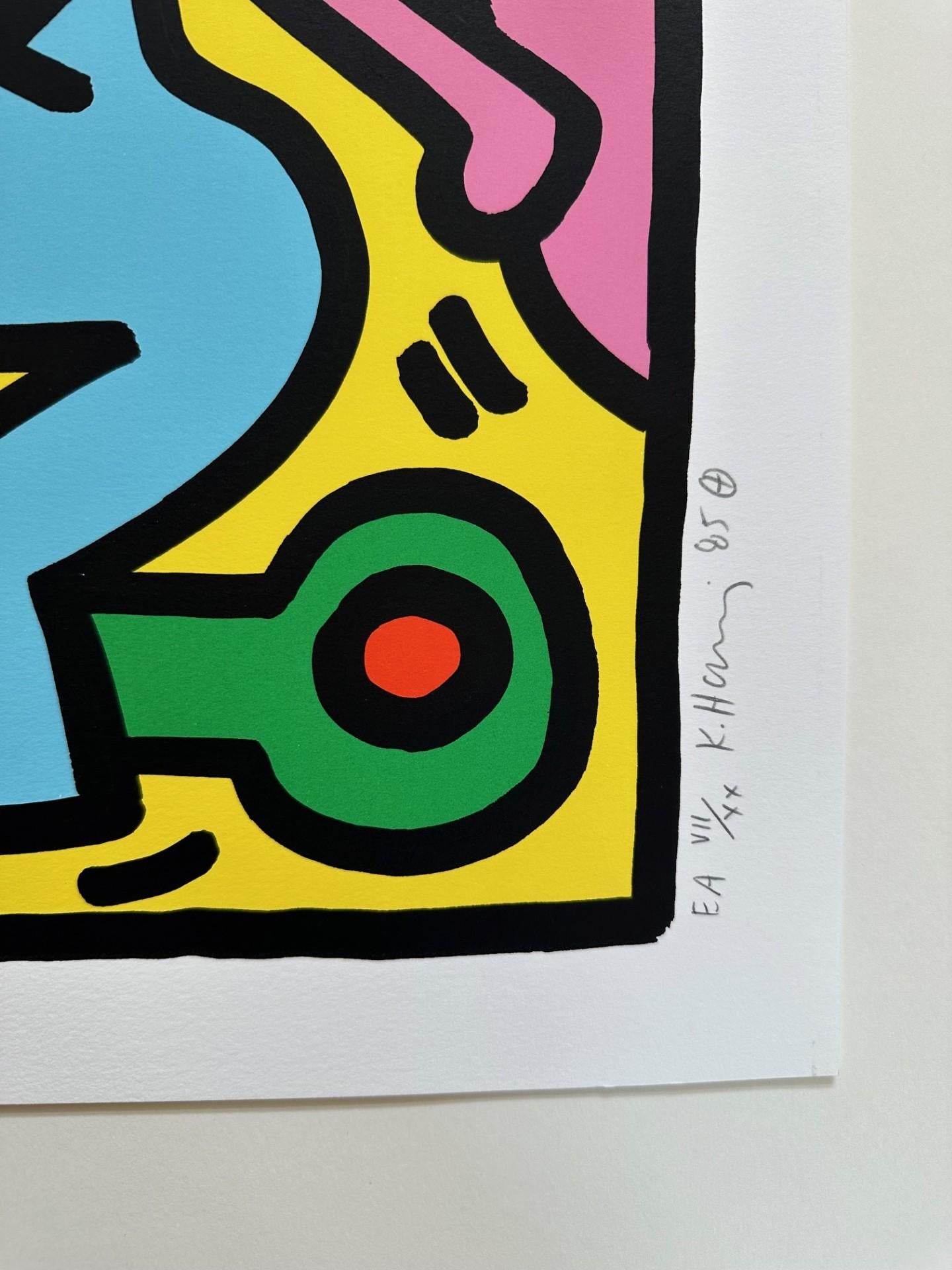 Untitled Littmann 50 - Pop Art Print by Keith Haring