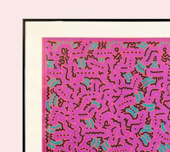 Untitled Offset Print by Keith Haring, 1984, Framed, 27.25 in
