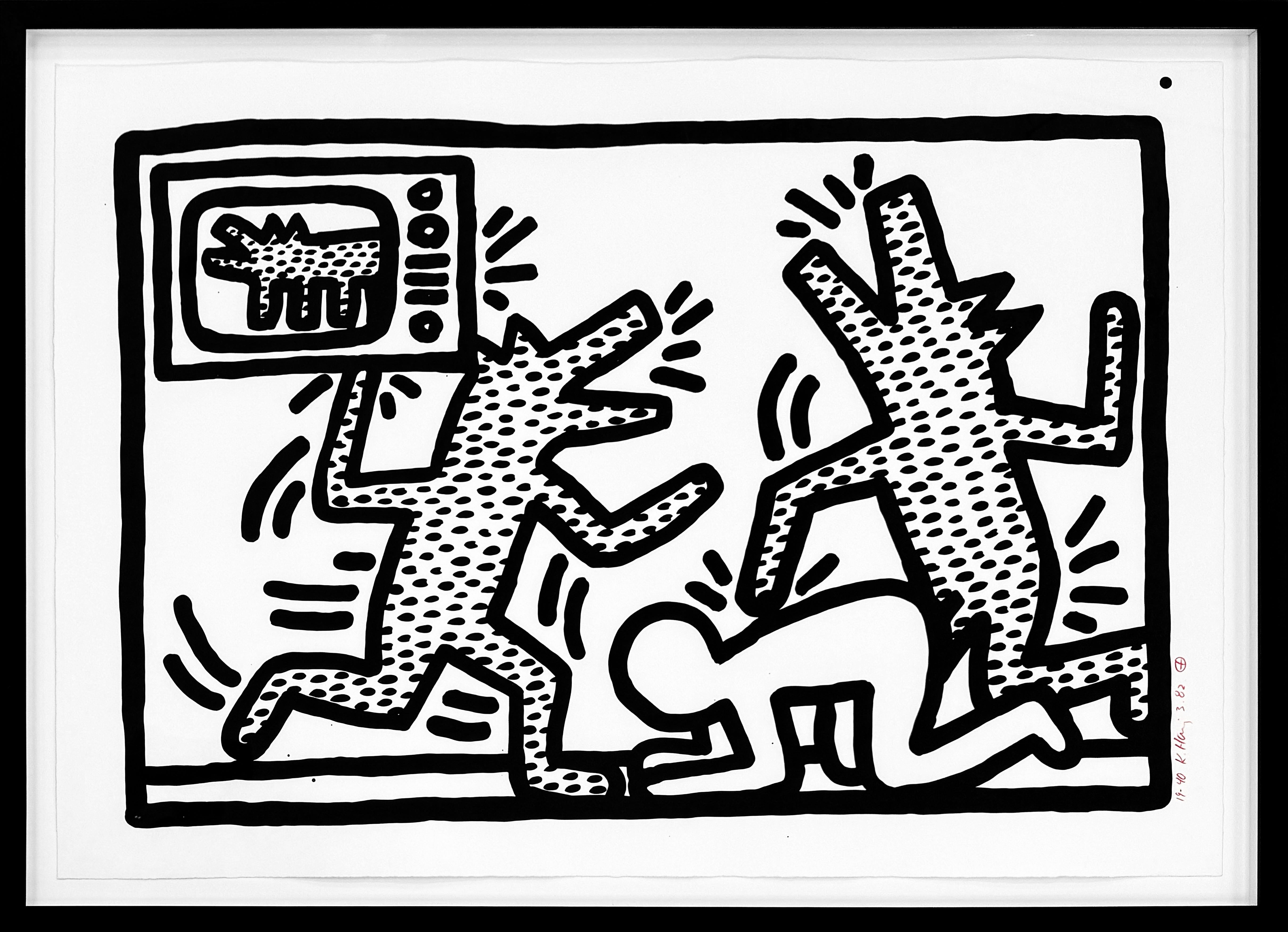 Ohne Titel (Blatt 3), seltene handsignierte Lithografie, L.20