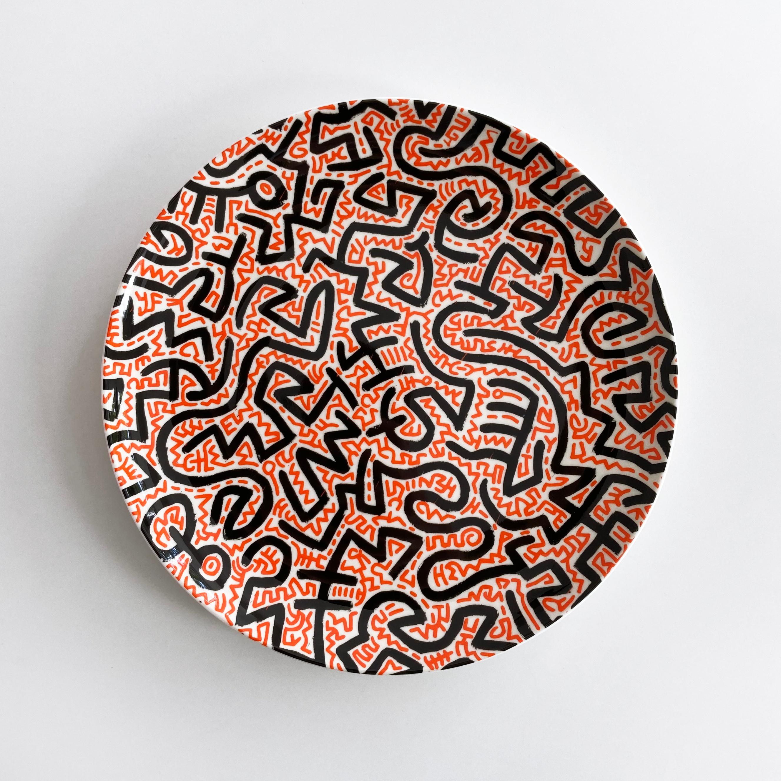 Keith Haring Abstract Print - Untitled, Plate for Coalition for the Homeless, Street Art, Contemporary Art