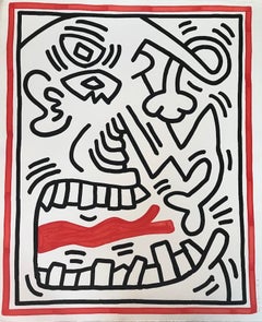 Untitled (Red Tongue), Keith Haring
