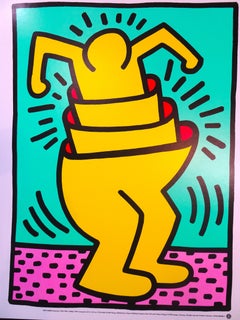 Untitled - Yellow Matrioska - 1980s - Keith Haring - Offset - Contemporary