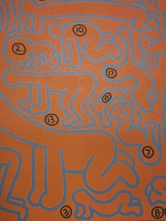 Keith Haring ( after ) Chromolithograph - Without title.