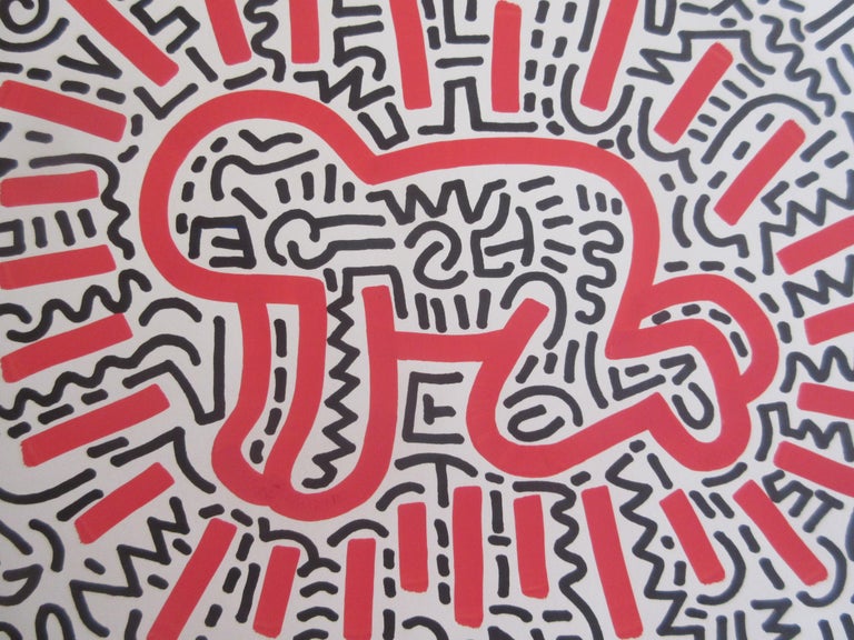 Keith Haring Radiant Baby Mixed-Media, 1982 at 1stDibs