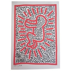 Keith Haring Radiant Baby Mixed-Media, 1982