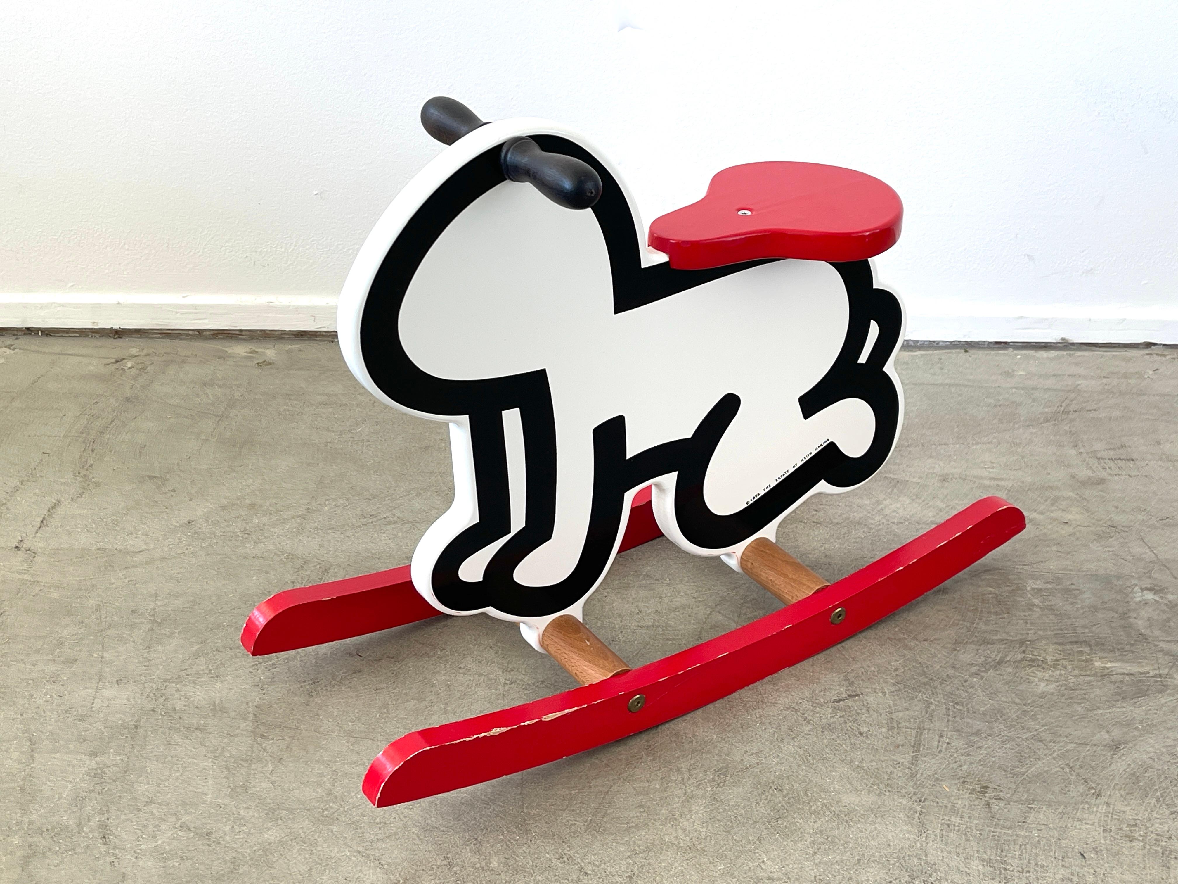 keith haring rocking chair