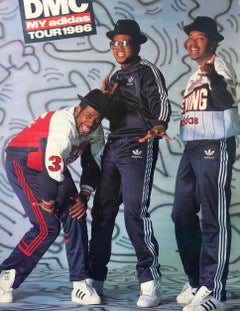 Keith Haring Run Dmc Adidas Poster 1986 'Vintage Keith Haring Poster'